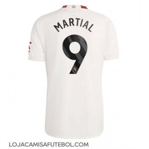 Camisa de Futebol Manchester United Anthony Martial #9 Equipamento Alternativo 2023-24 Manga Curta
